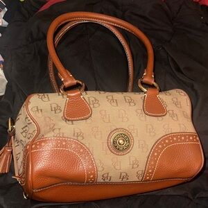 Dooney & Bourke Brown and Tan Satchel